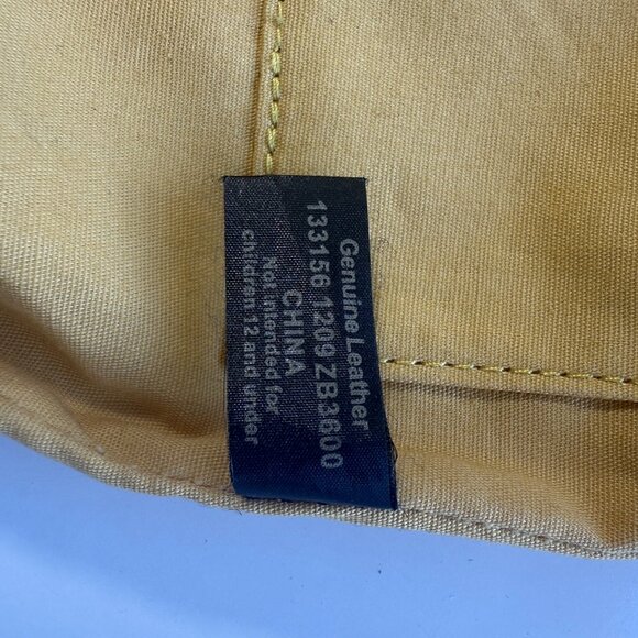 Fossil Womens Genuine Leather Yellow Crossbody Bag Adjustable Strap - Picture 5 of 16